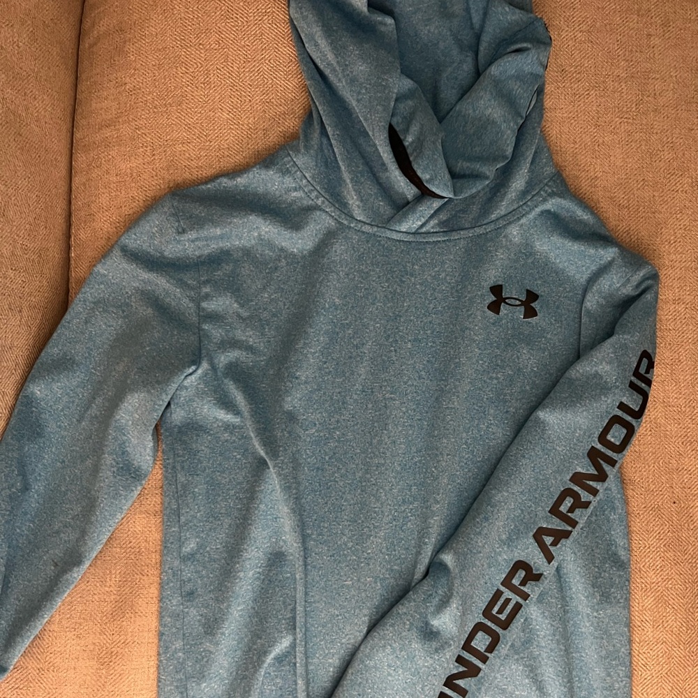 Under Armour Teal Hoodie with Black Logo